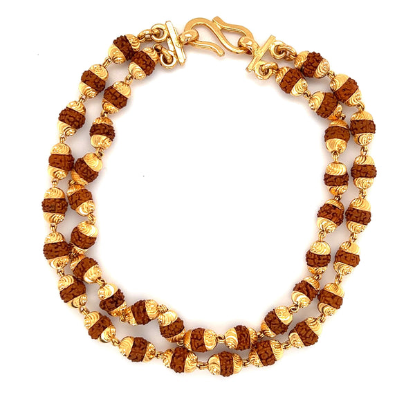Buy CResha OM Rudraksha Gold Plated Mahakal Shiv Brass Cuff Kada Bracelet  for Men/Women/Boys/Girls at Amazon.in